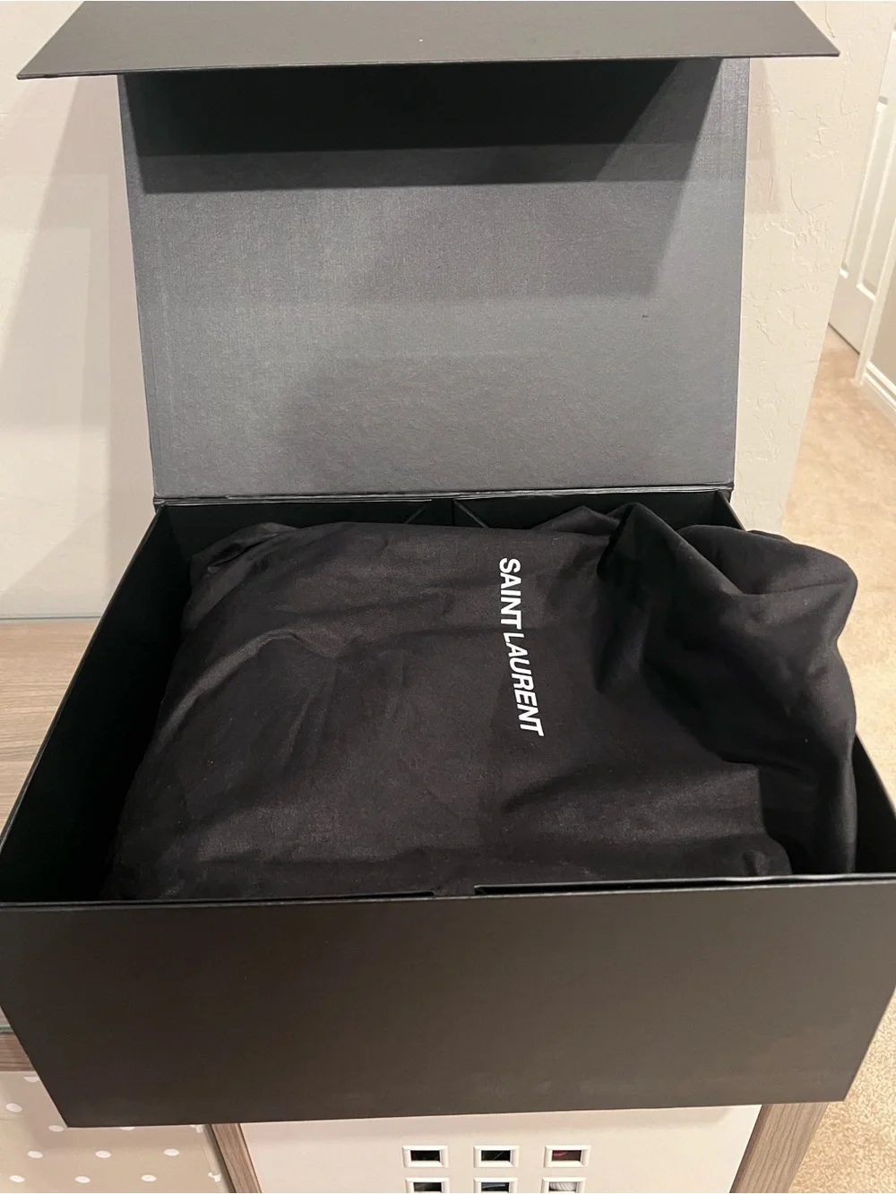 Saint Laurent City Black Nylon Backpack